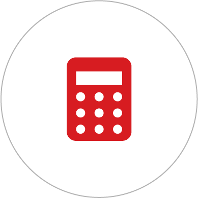 Icon of a calculator.