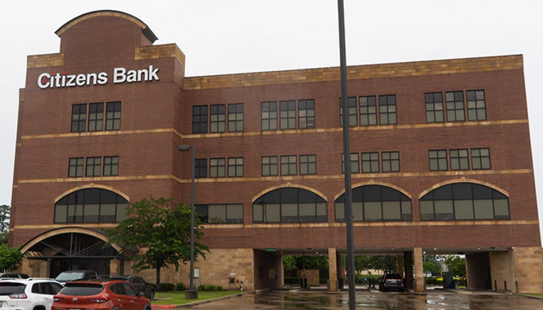 Four story red brick building